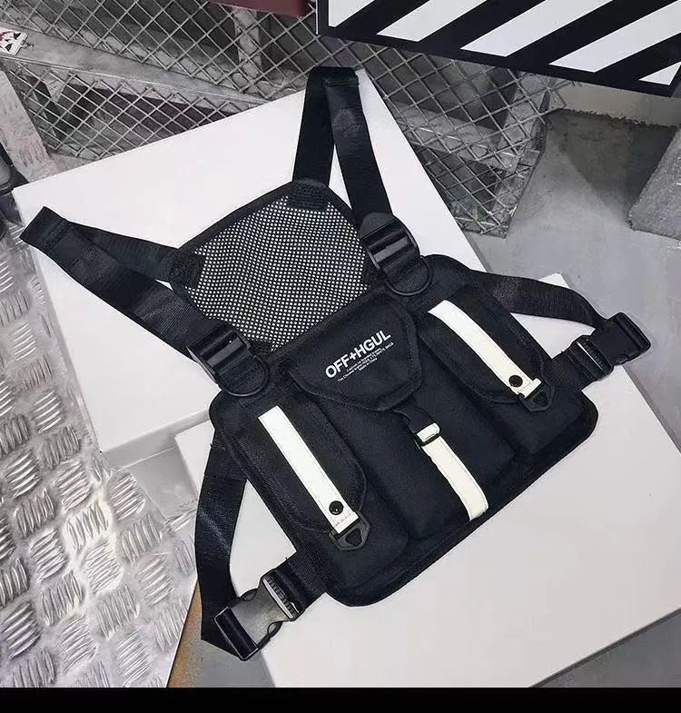 Reflective Stripes Chest Bag