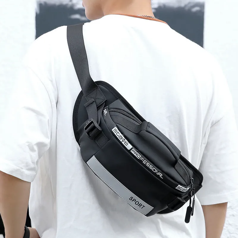 Reflective Waist Bags Men Crossbody Bag Pack For Travel