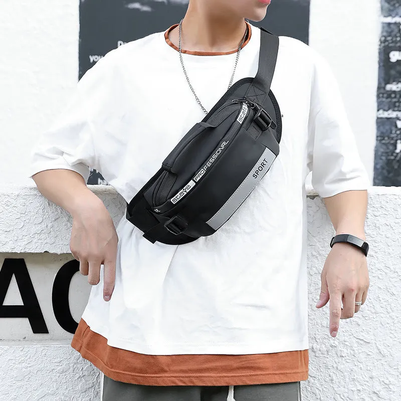 Reflective Waist Bags Men Crossbody Bag Pack For Travel