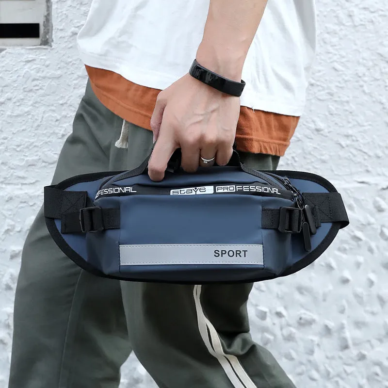 Reflective Waist Bags Men Crossbody Bag Pack For Travel