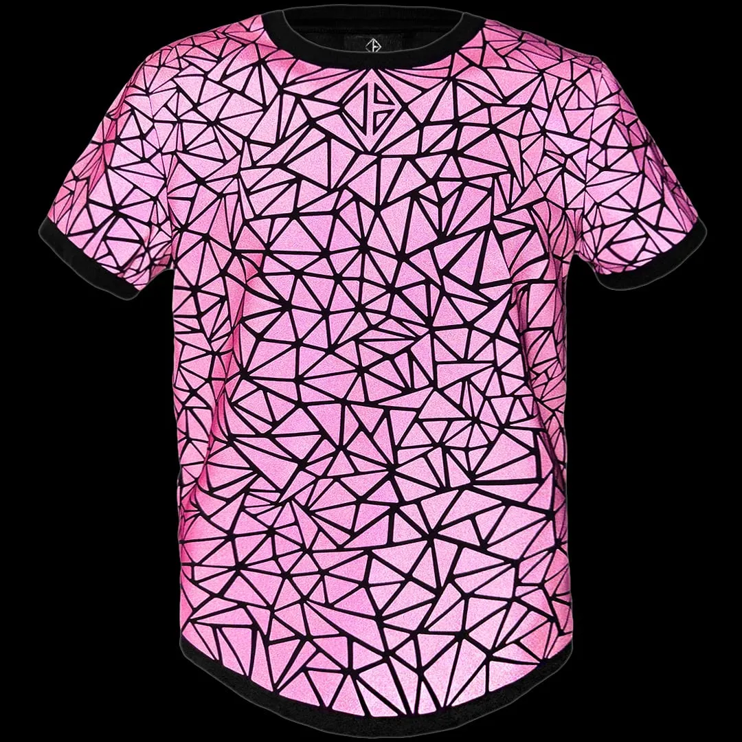 REFLEKT Mosaic Tee / Neon Pink
