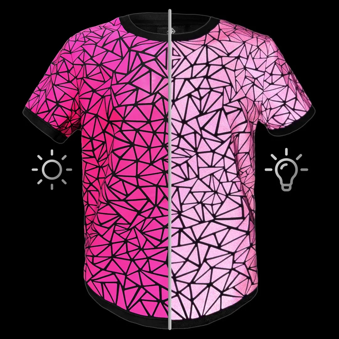 REFLEKT Mosaic Tee / Neon Pink