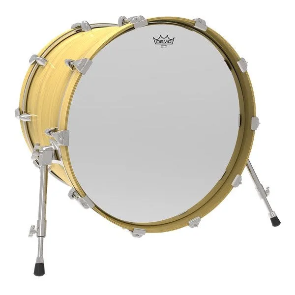 Remo Ambassador Starfire Bass Drum Heads - Chrome