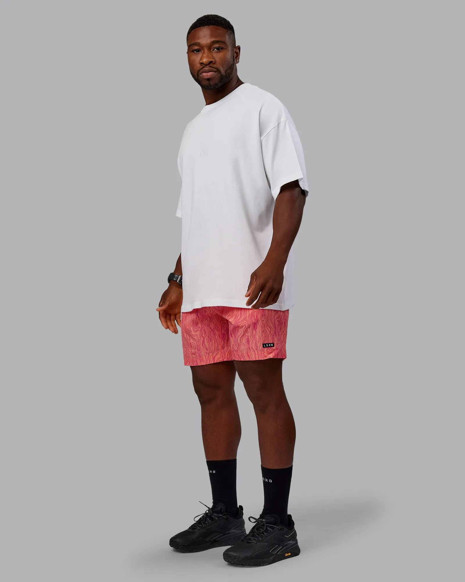 Rep 7" Performance Shorts - Topographic Peach