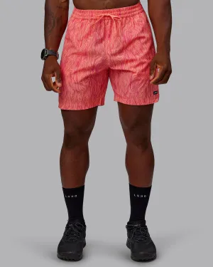Rep 7" Performance Shorts - Topographic Peach