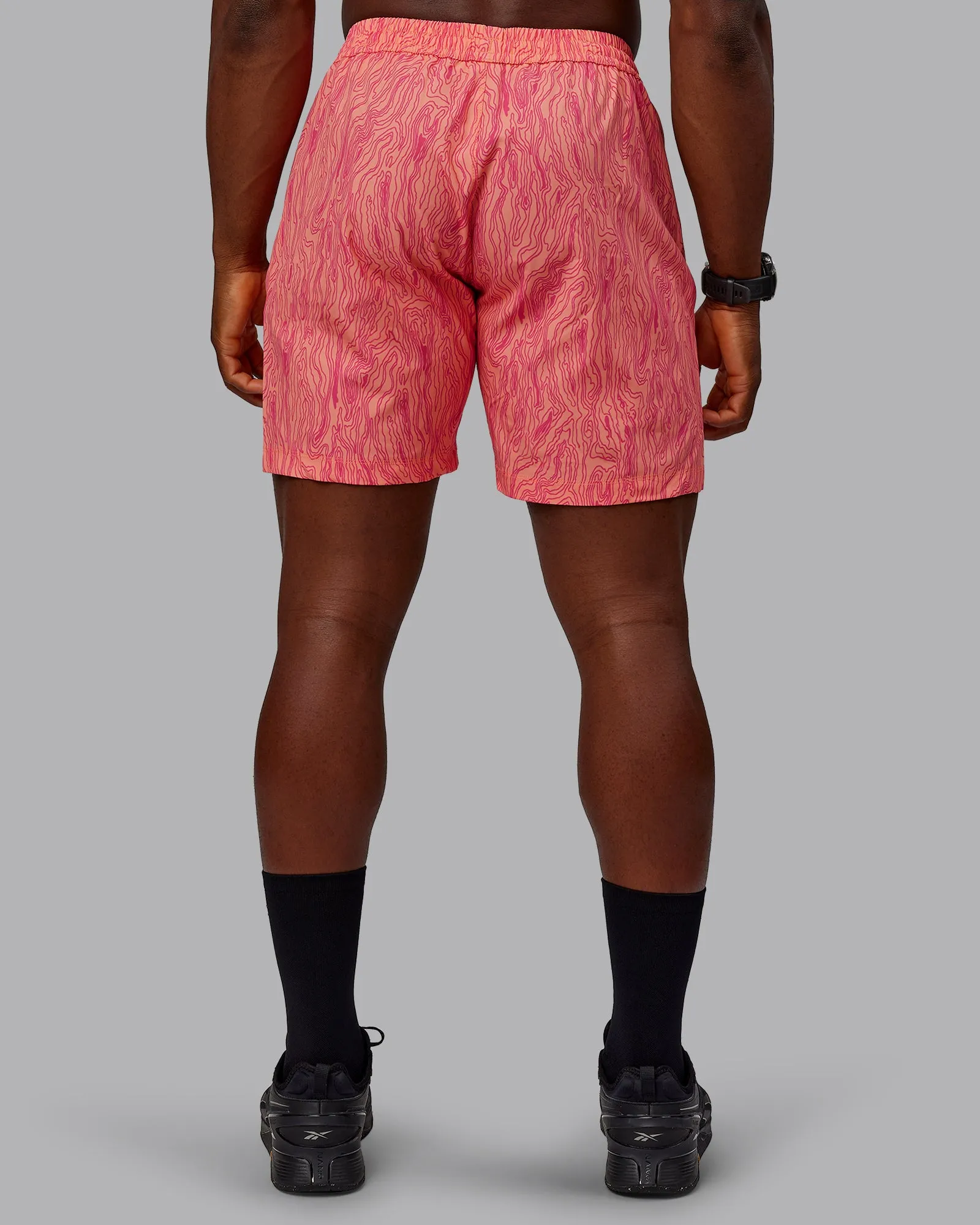 Rep 7" Performance Shorts - Topographic Peach