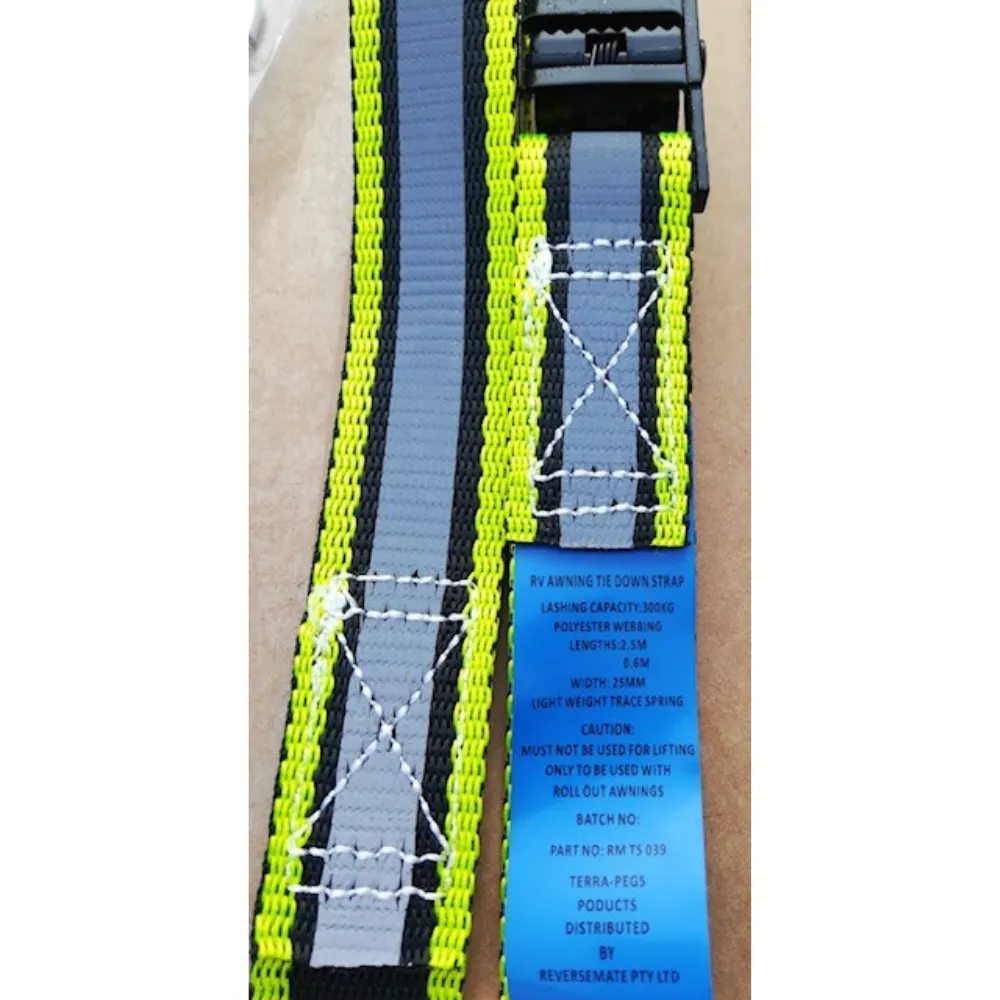 ReverseMate RV & Caravan Reflective Tie Down Straps