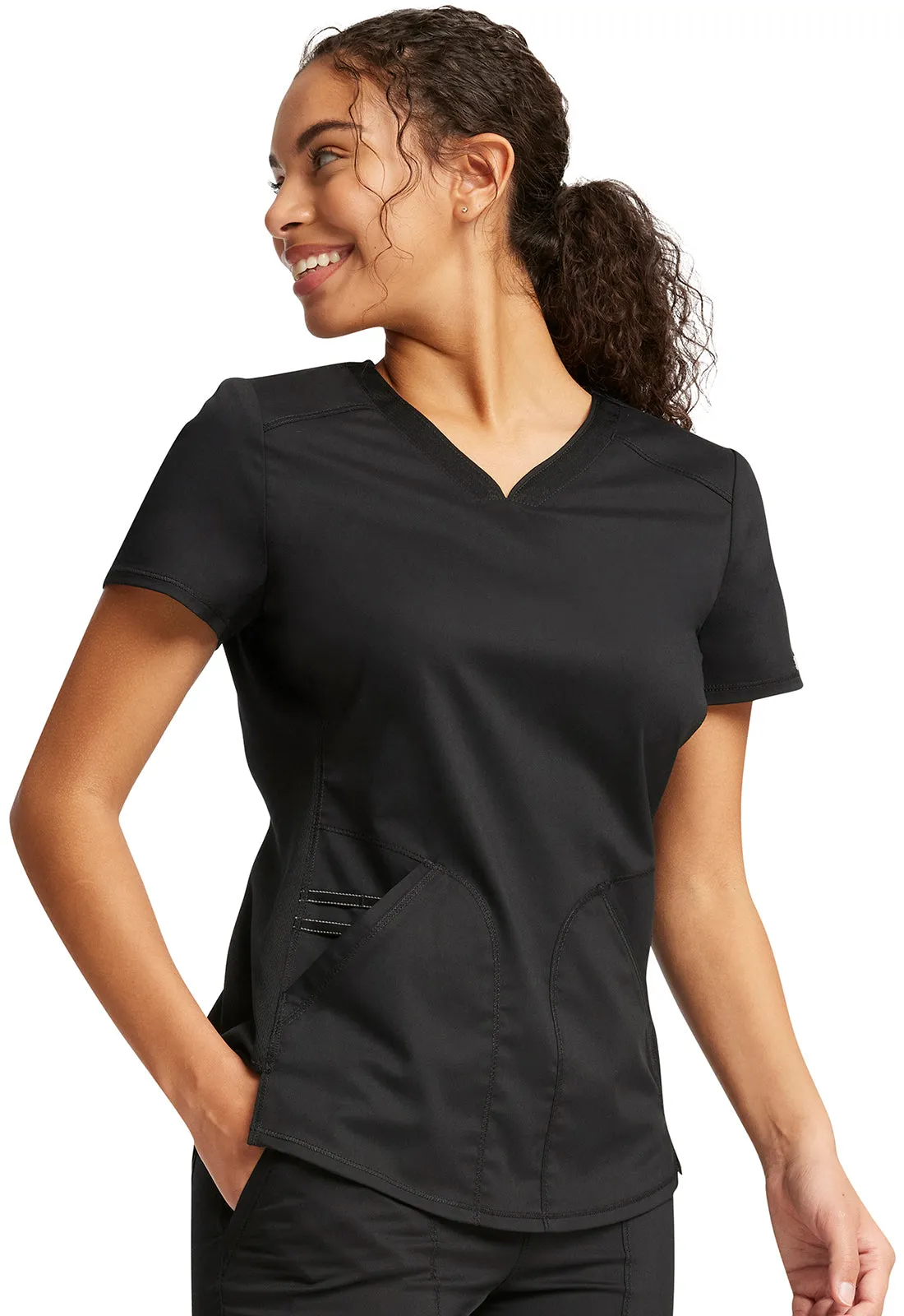 Revolution WW601 V-Neck Top Black