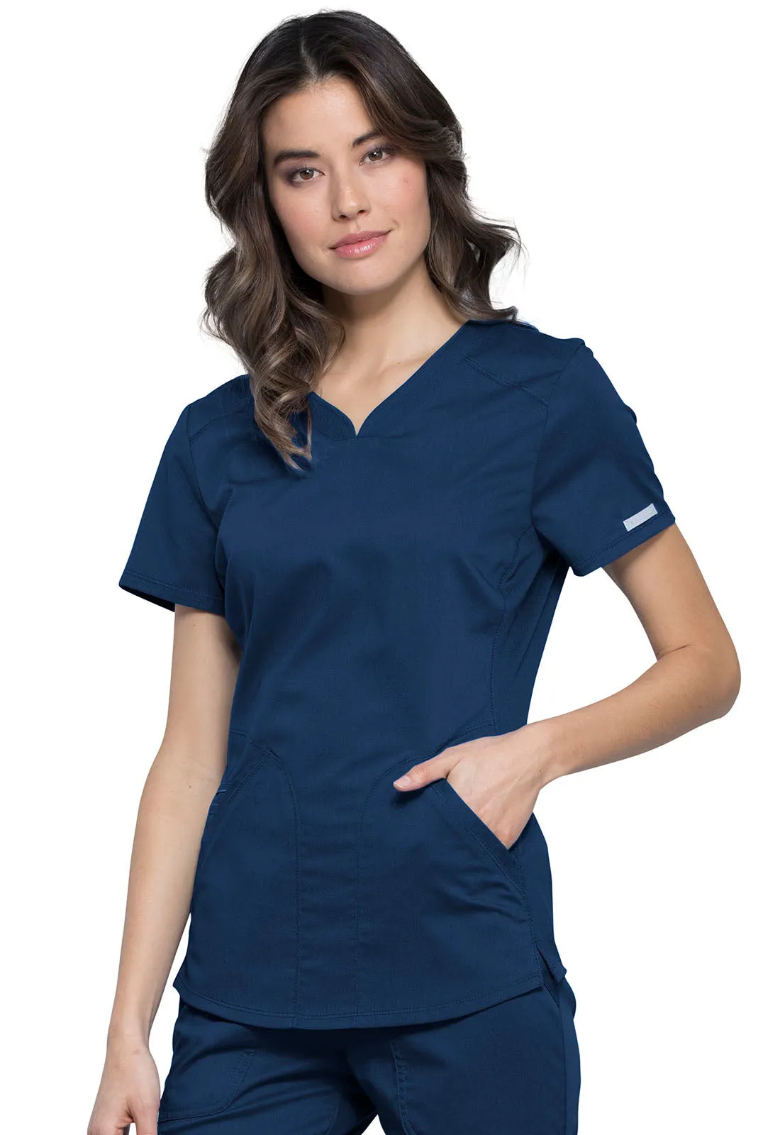 Revolution WW601 V-Neck Top Navy