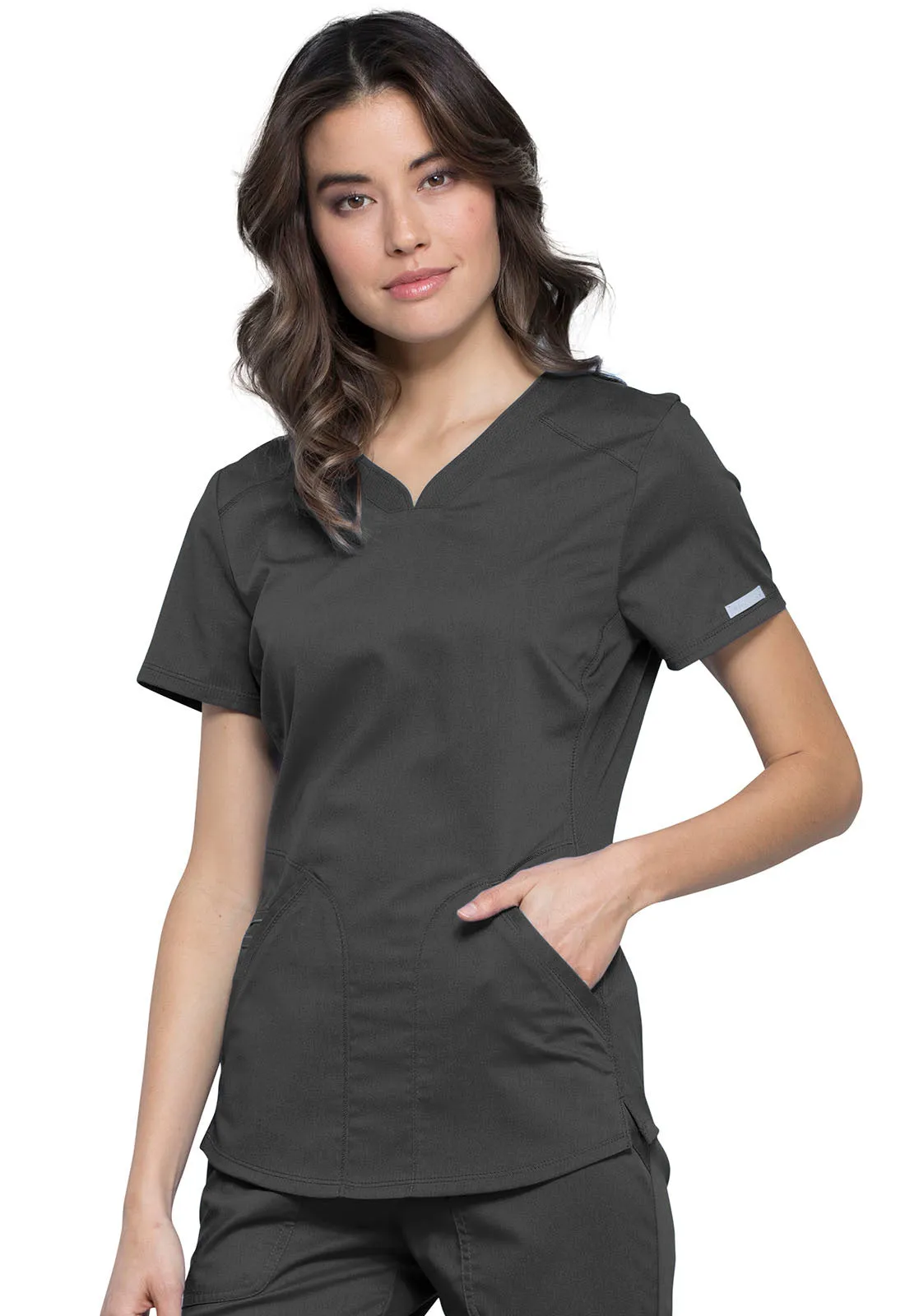 Revolution WW601 V-Neck Top Pewter