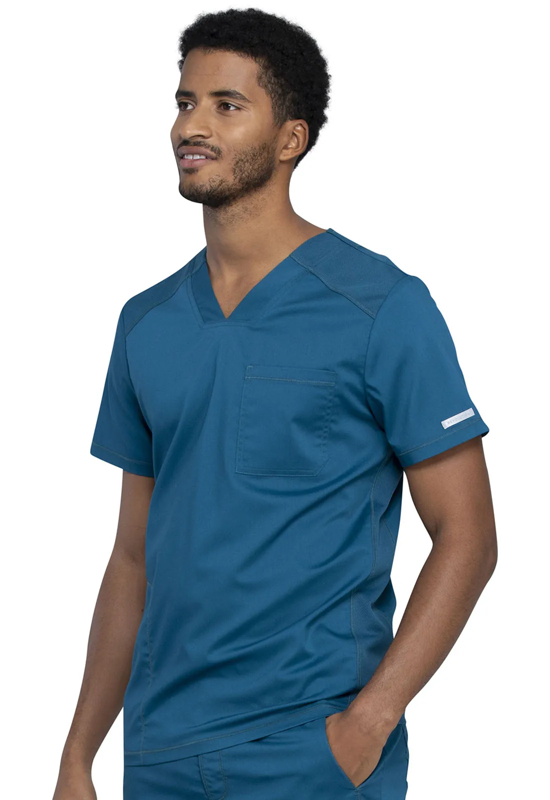 Revolution WW603 Men's V-Neck Top Caribbean Blue