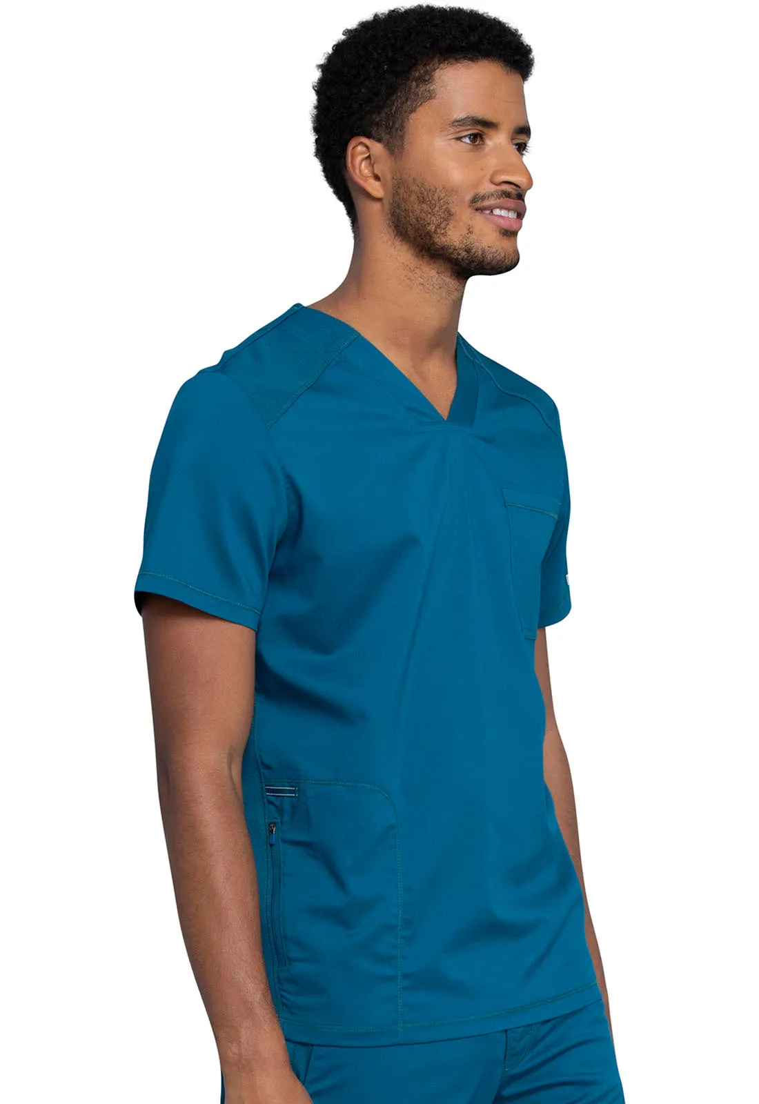 Revolution WW603 Men's V-Neck Top Caribbean Blue