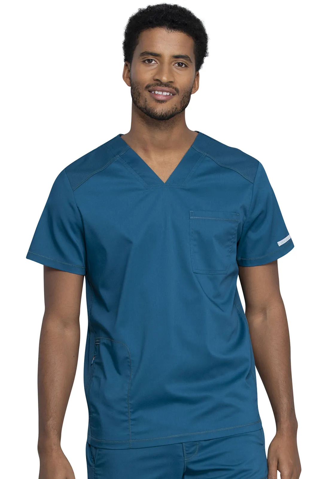 Revolution WW603 Men's V-Neck Top Caribbean Blue