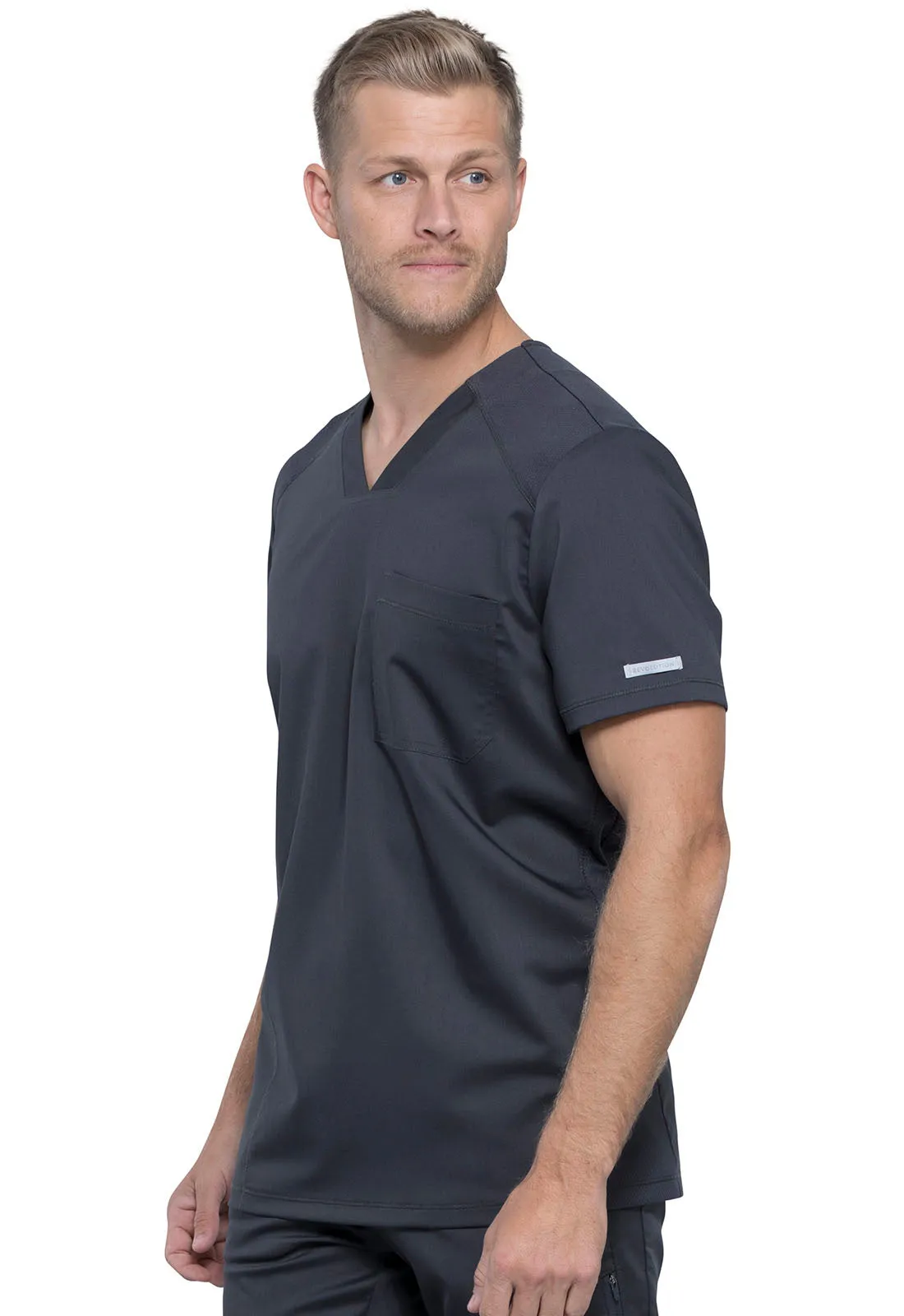 Revolution WW603 Men's V-Neck Top Pewter