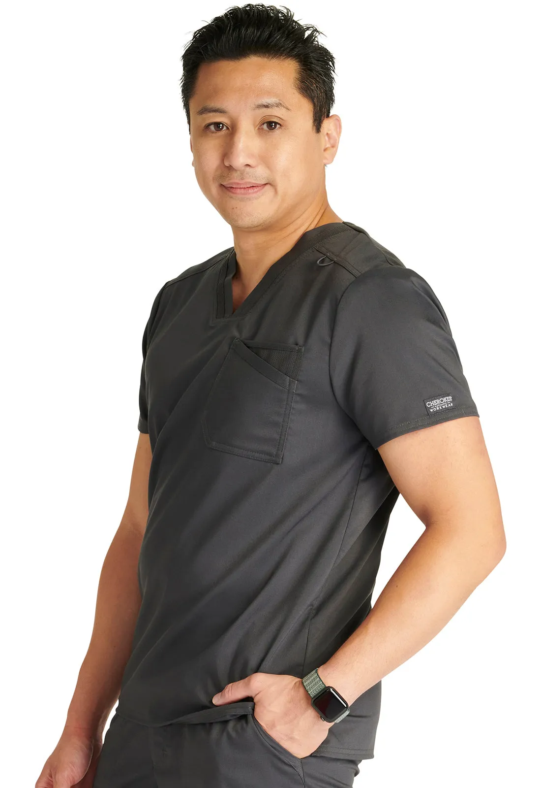Revolution WW751 Men's V-Neck Top Pewter