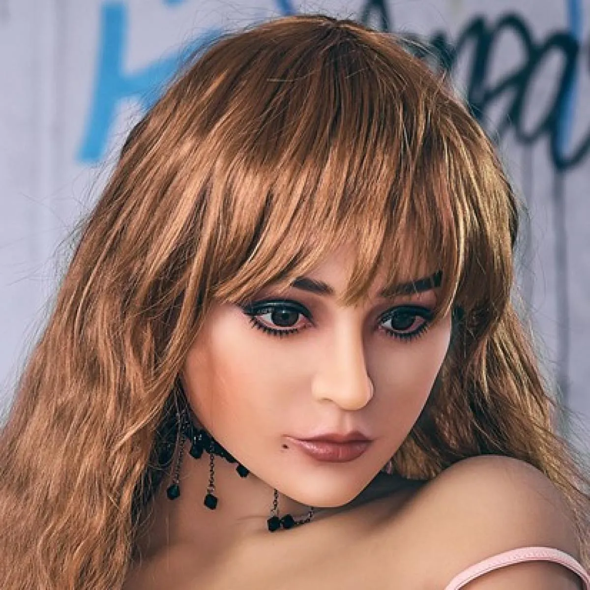 RF696 - Clearance item -  Neodoll Racy Julia - Sex Doll Head - M16 Compatible - Tan