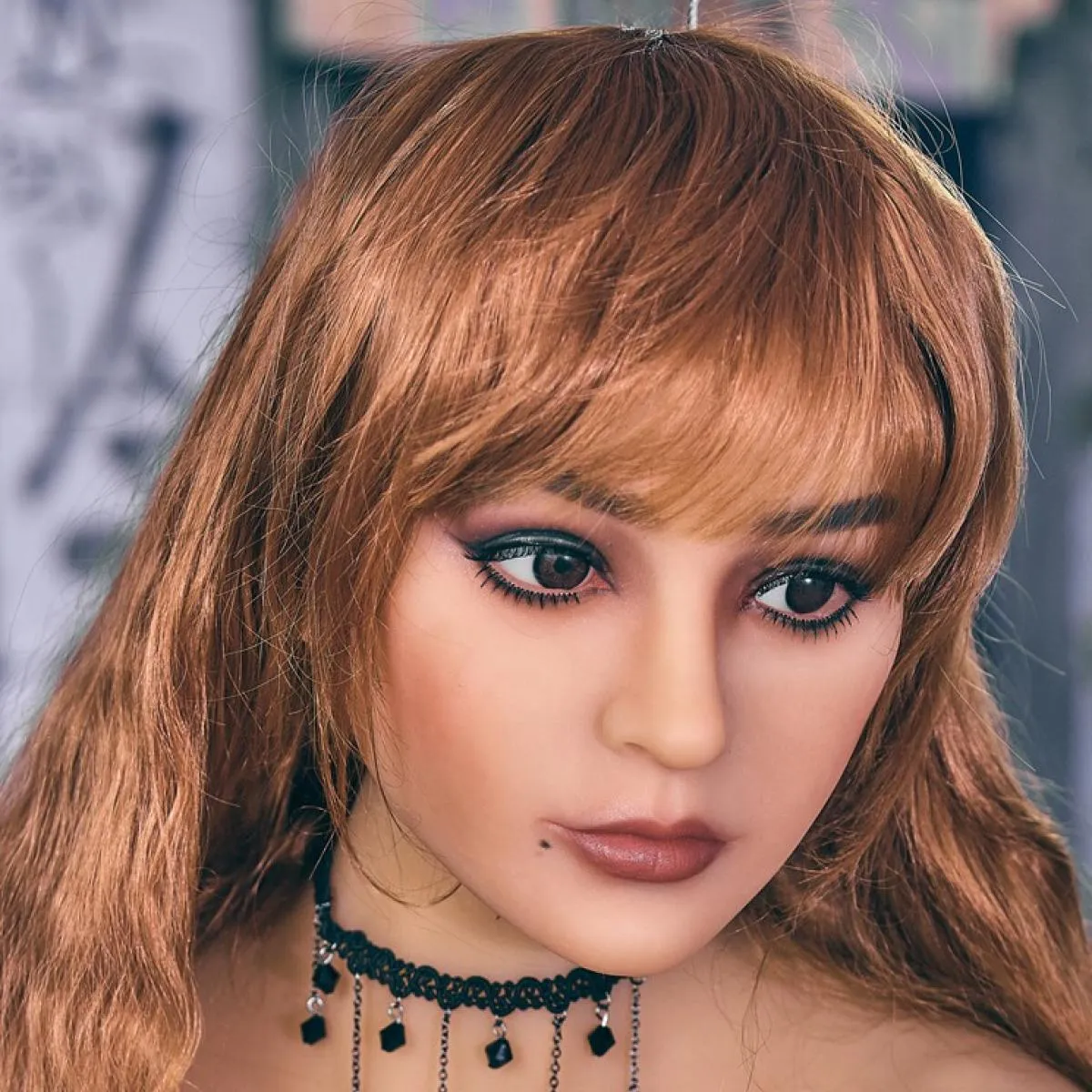 RF696 - Clearance item -  Neodoll Racy Julia - Sex Doll Head - M16 Compatible - Tan