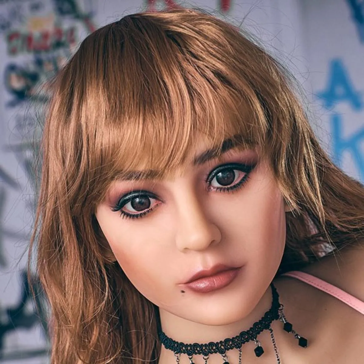 RF696 - Clearance item -  Neodoll Racy Julia - Sex Doll Head - M16 Compatible - Tan