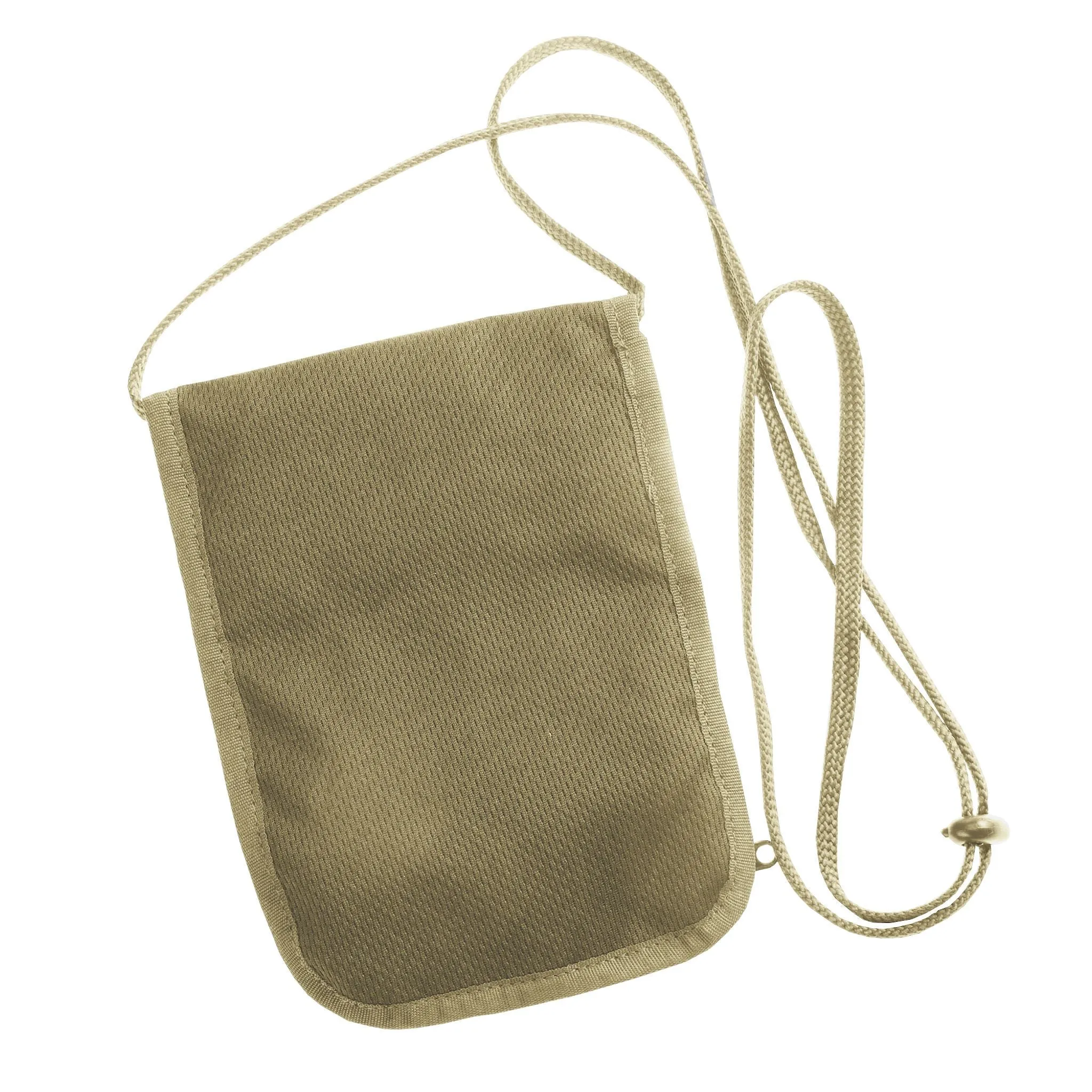 RFID Blocking Neck Wallet - Cream