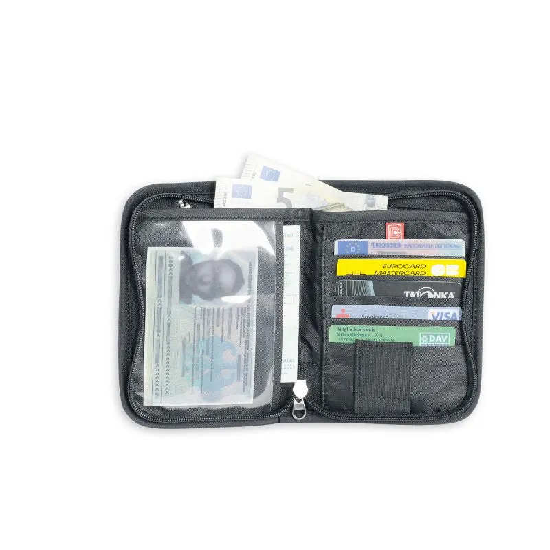 德國RFID防盜銀包 Travel Zip M RFID B Black