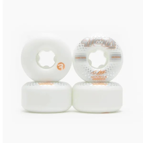 Ricta - Asta Reflective Natural Slim White 101a Skateboard Wheels - 52mm SALE