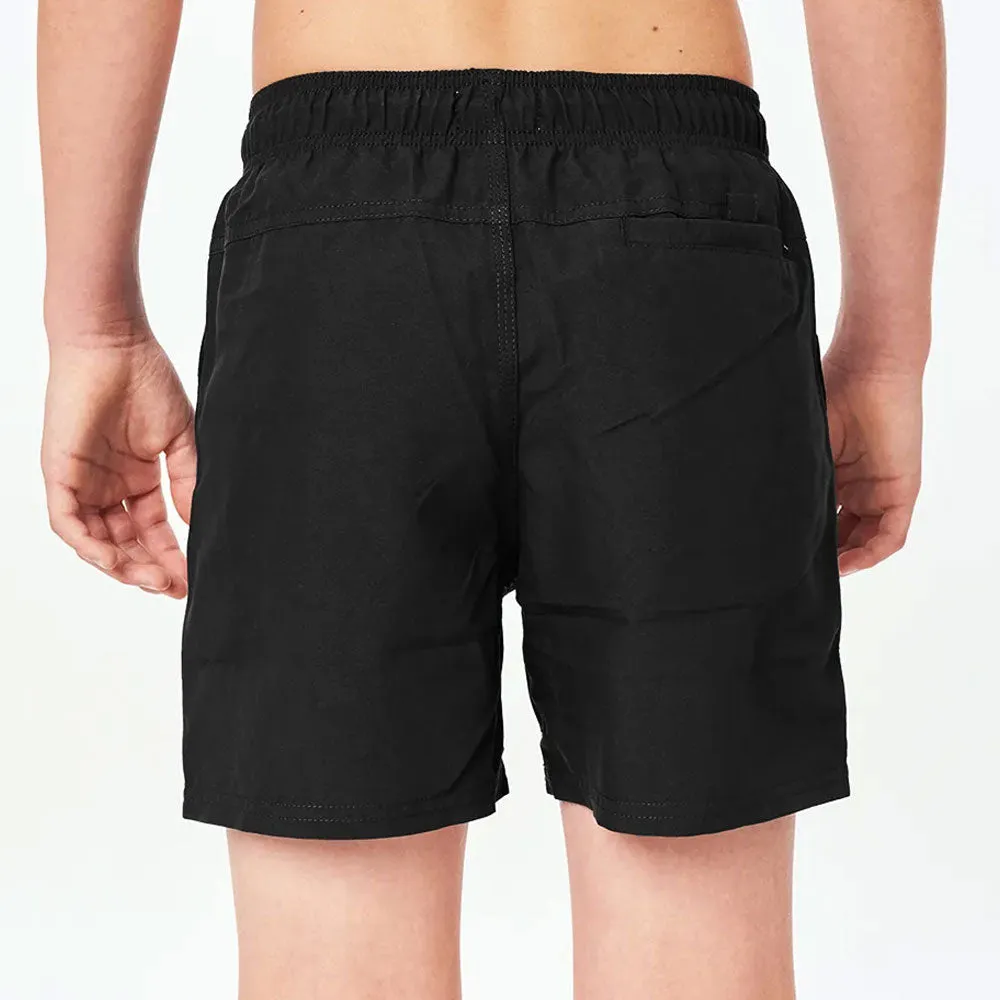 Rip Curl Boys Offset Volley Boardshorts - Black