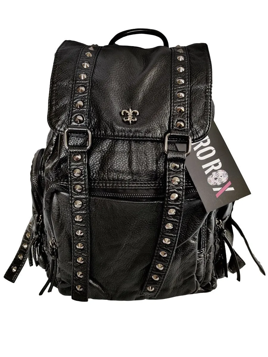 Ro Rox Iris Punk Goth PU Backpack