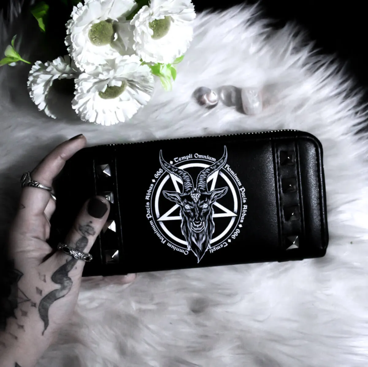 Ro Rox Omnium Baphomet 666 Goth Wallet