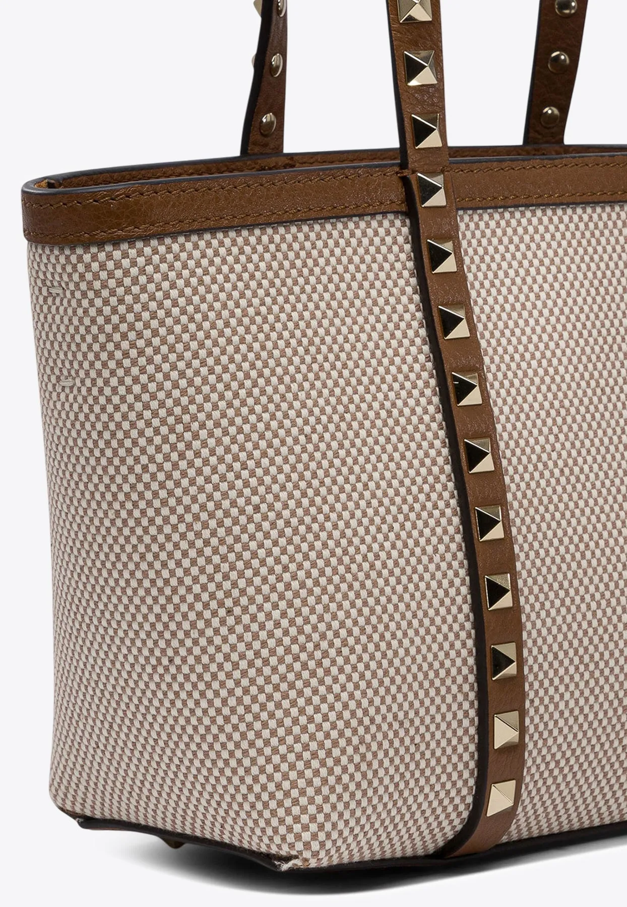 Rockstud Canvas Tote Bag
