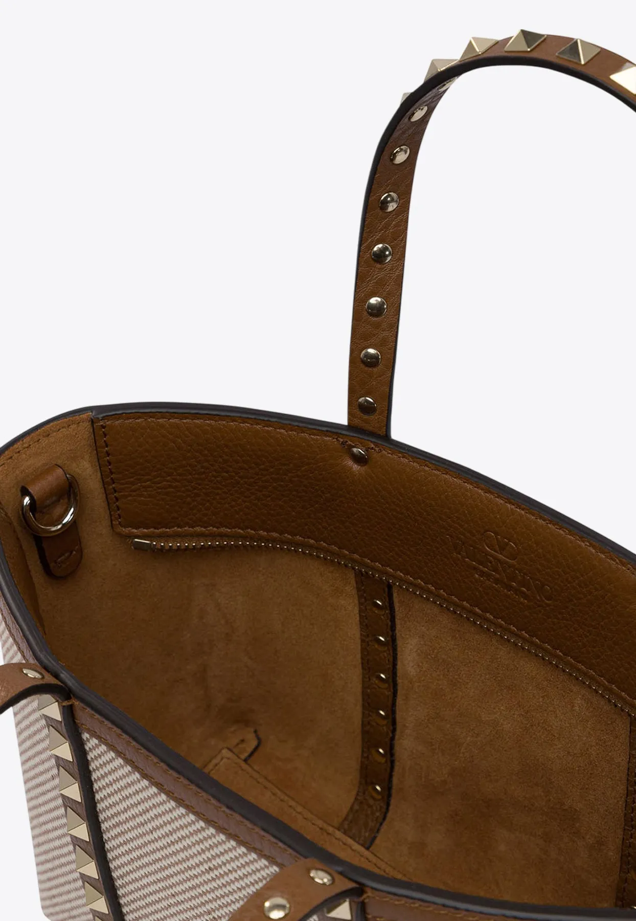 Rockstud Canvas Tote Bag