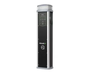 Rolec ROLEC0421B Quantum Smart EV Charging Pedestal - 2x up to 7.4kw Type 2 Sockets - Black