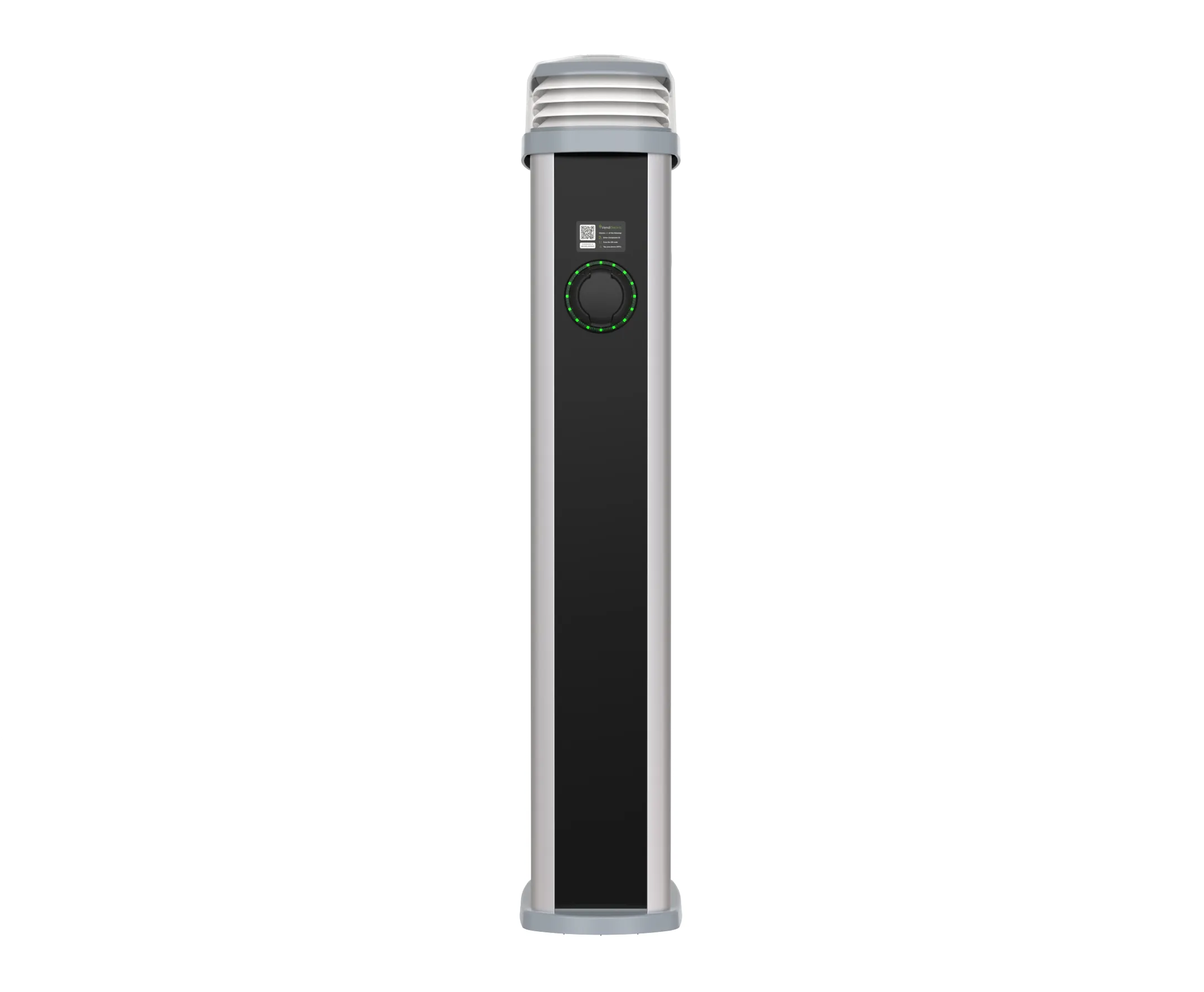 Rolec ROLEC0421B Quantum Smart EV Charging Pedestal - 2x up to 7.4kw Type 2 Sockets - Black
