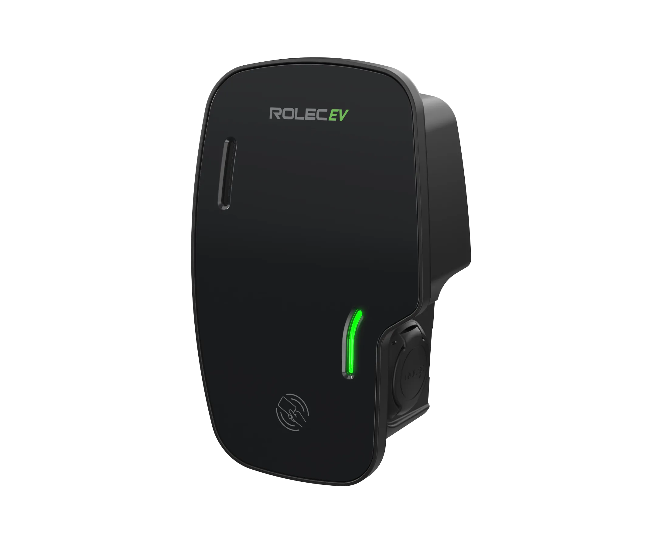 Rolec ROLEC3020B Zura Smart EV Charger - 1 x up to 7.4kw Type 2 Socket - Black