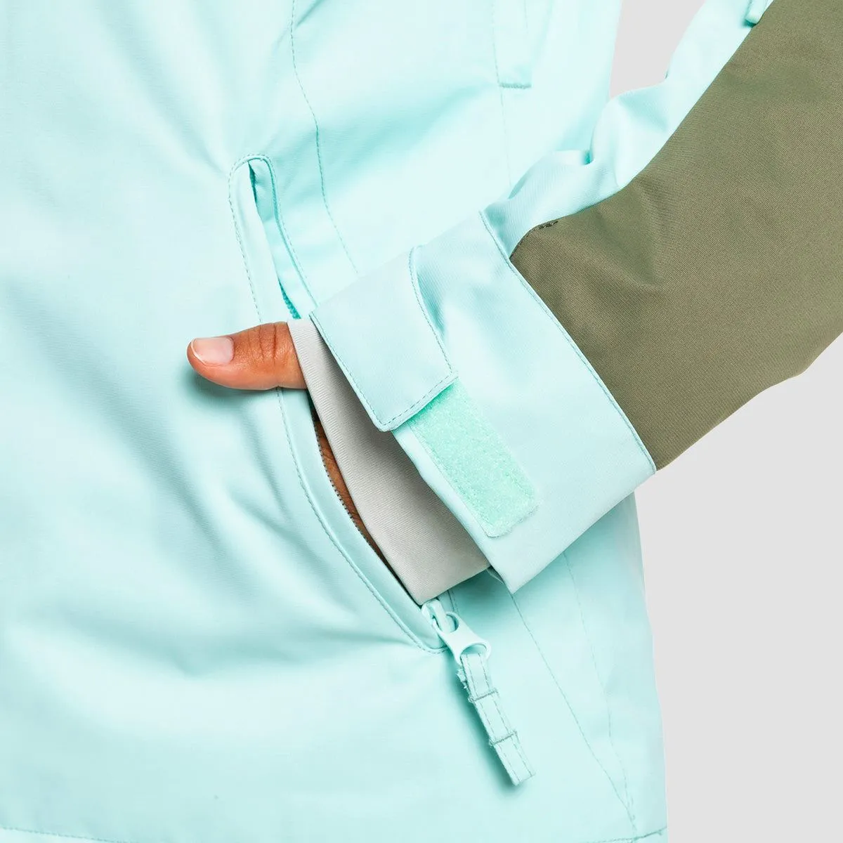 Roxy Free Jet Block 10K Snow Jacket Fair Aqua - Womens