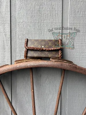 RTS Out West Leather Braided Revamped International Wallet