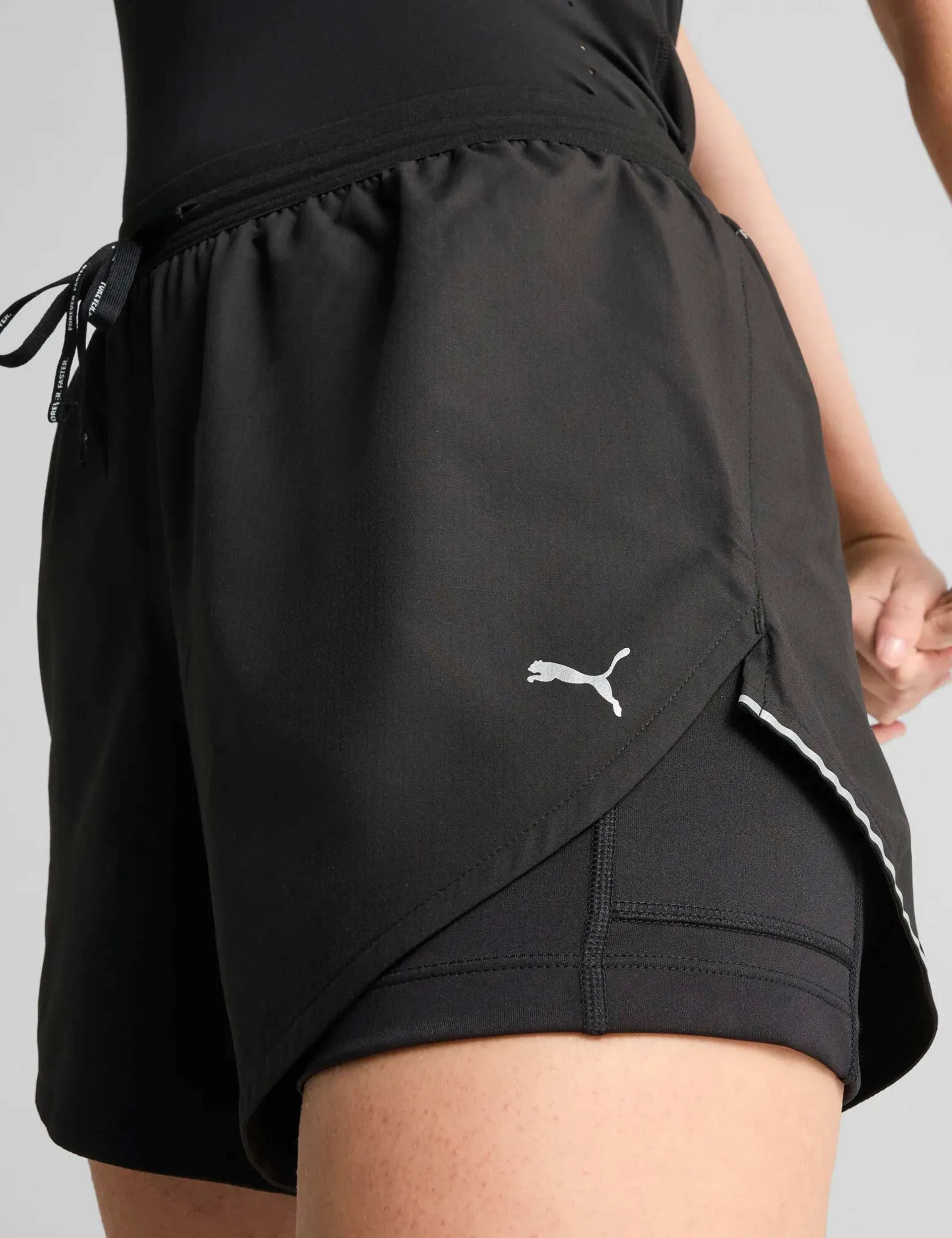 Run Ultraweave 2-in-1 4" Shorts - Black