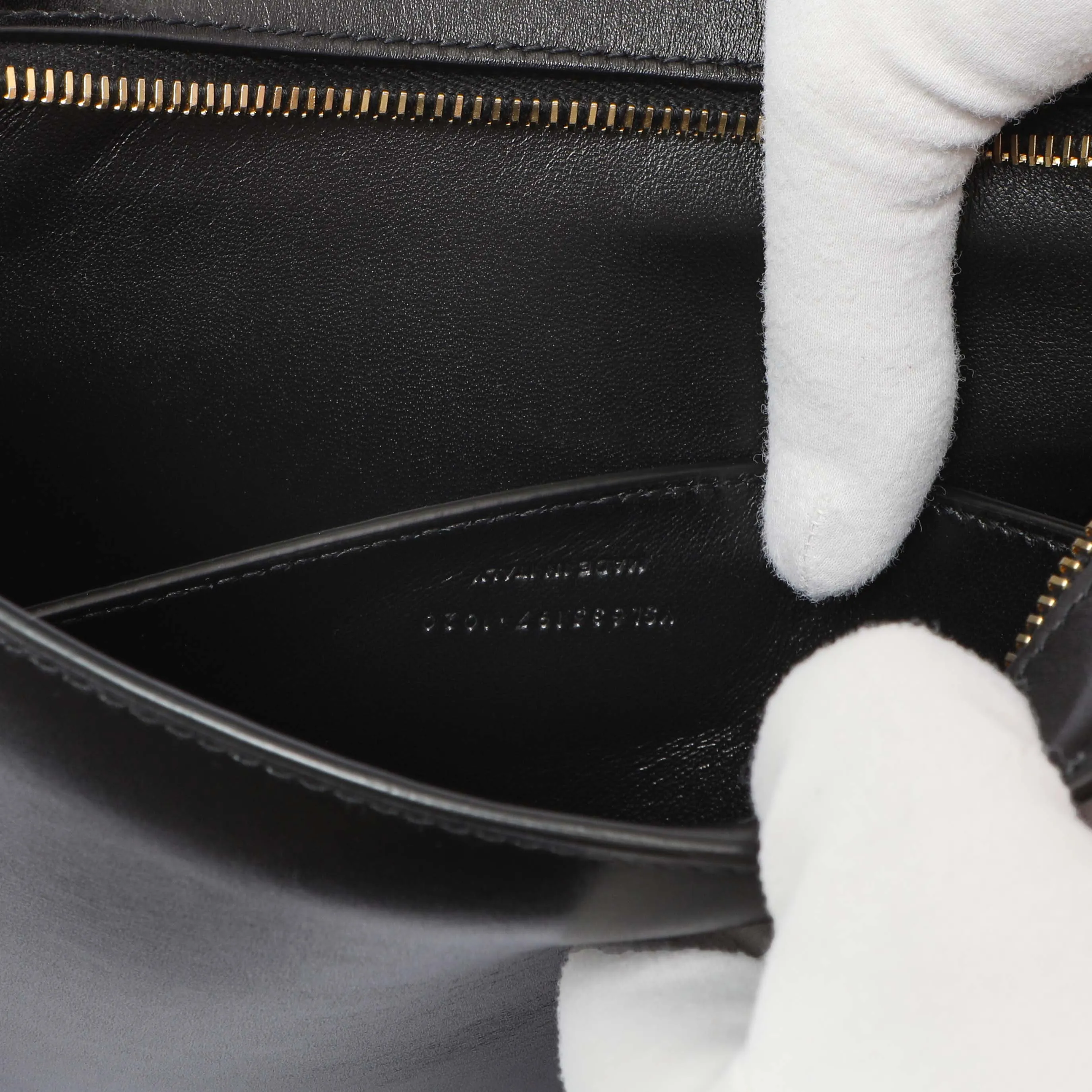 Saint Laurent Black Calfskin Reverse Satchel