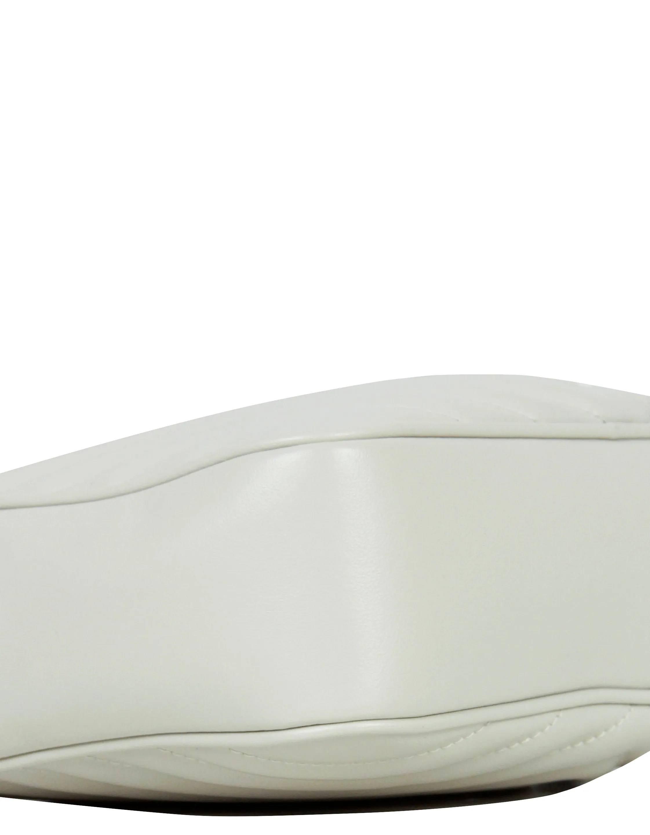 Saint Laurent Ivory Calfskin Matelasse Monogram Lou Camera Bag