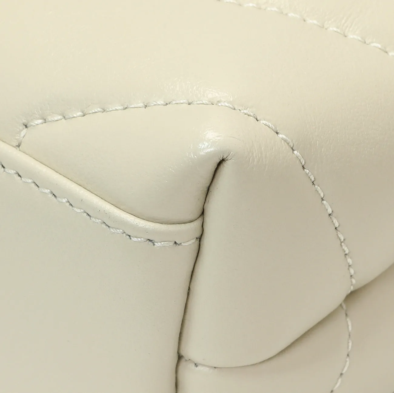 Saint Laurent Ivory Calfskin Monogram Toy Loulou Crossbody
