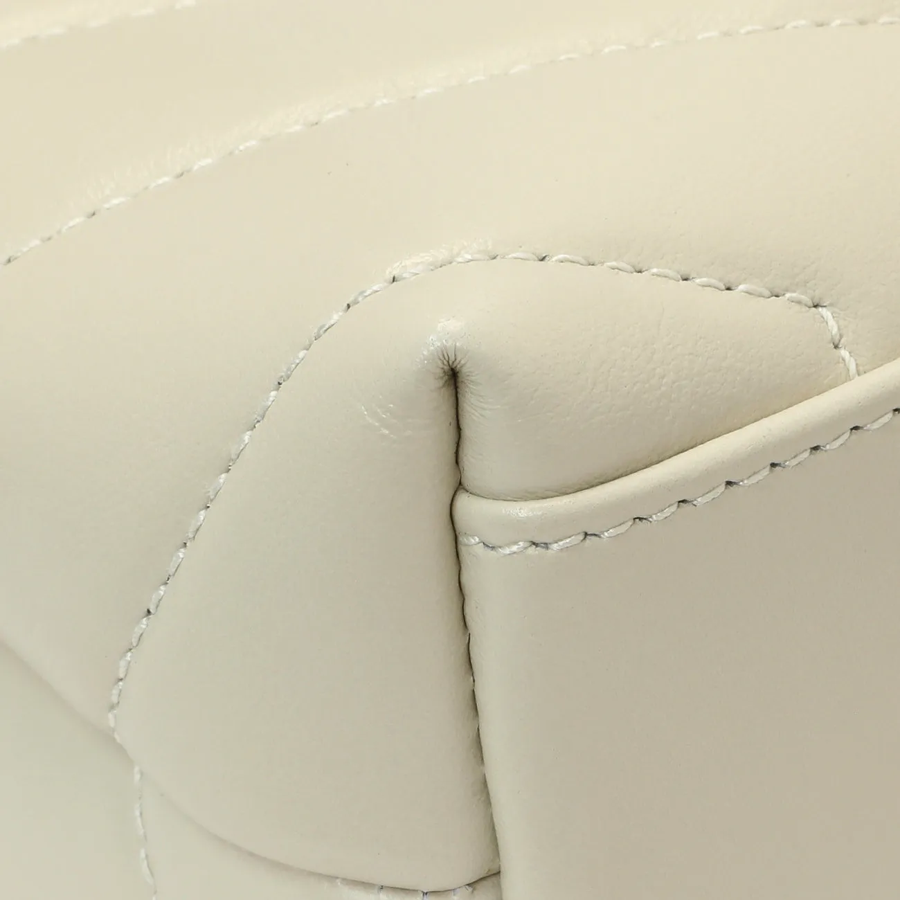 Saint Laurent Ivory Calfskin Monogram Toy Loulou Crossbody
