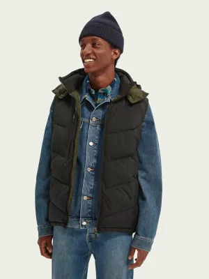 SAS QUILTED HOODED BODYWARMER
