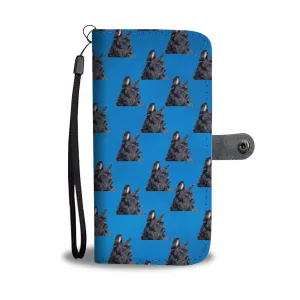 Scottish Terrier Phone Case Wallet - Black