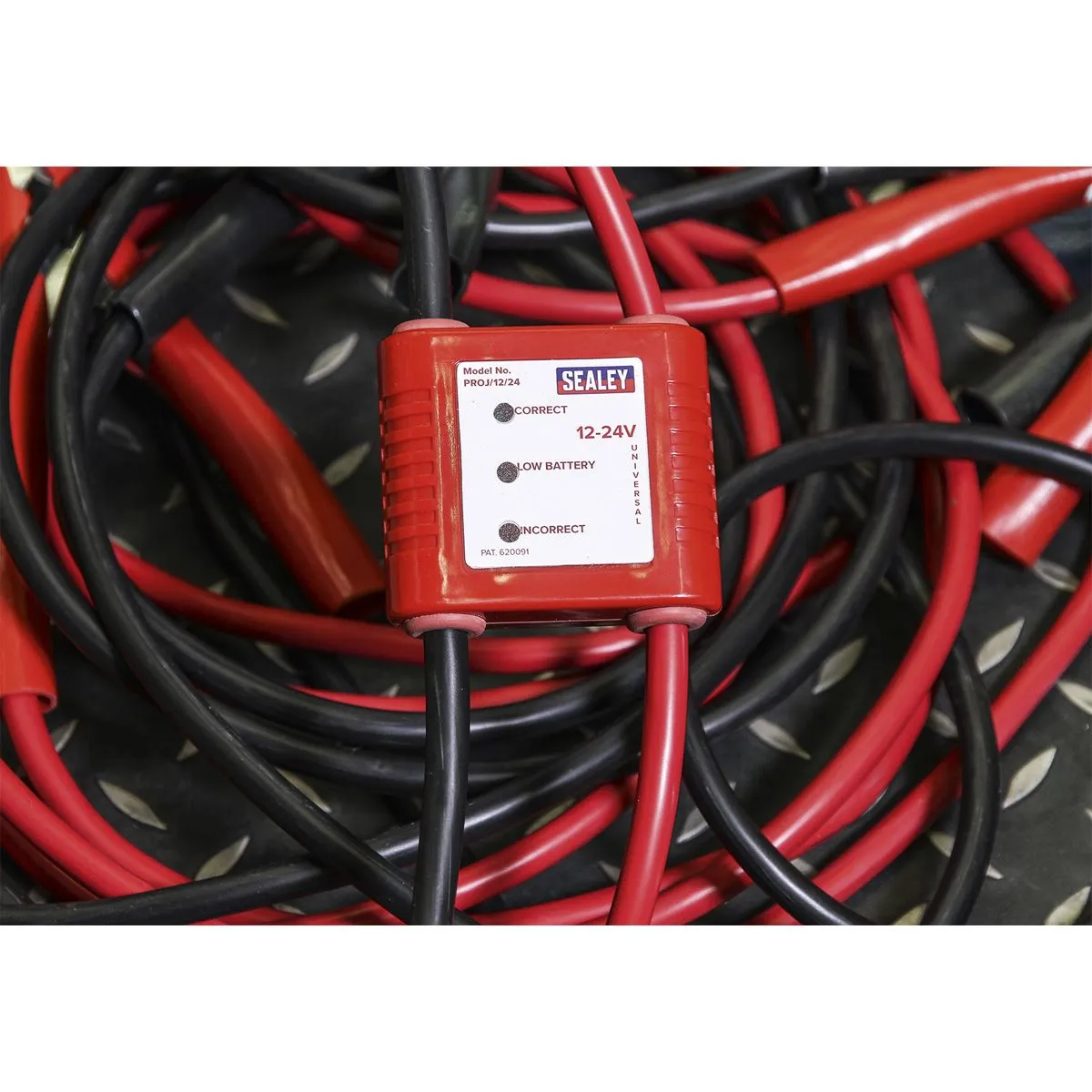 Sealey Booster Cables 7m 450A 25mm² with 12/24V Electronics Protection
