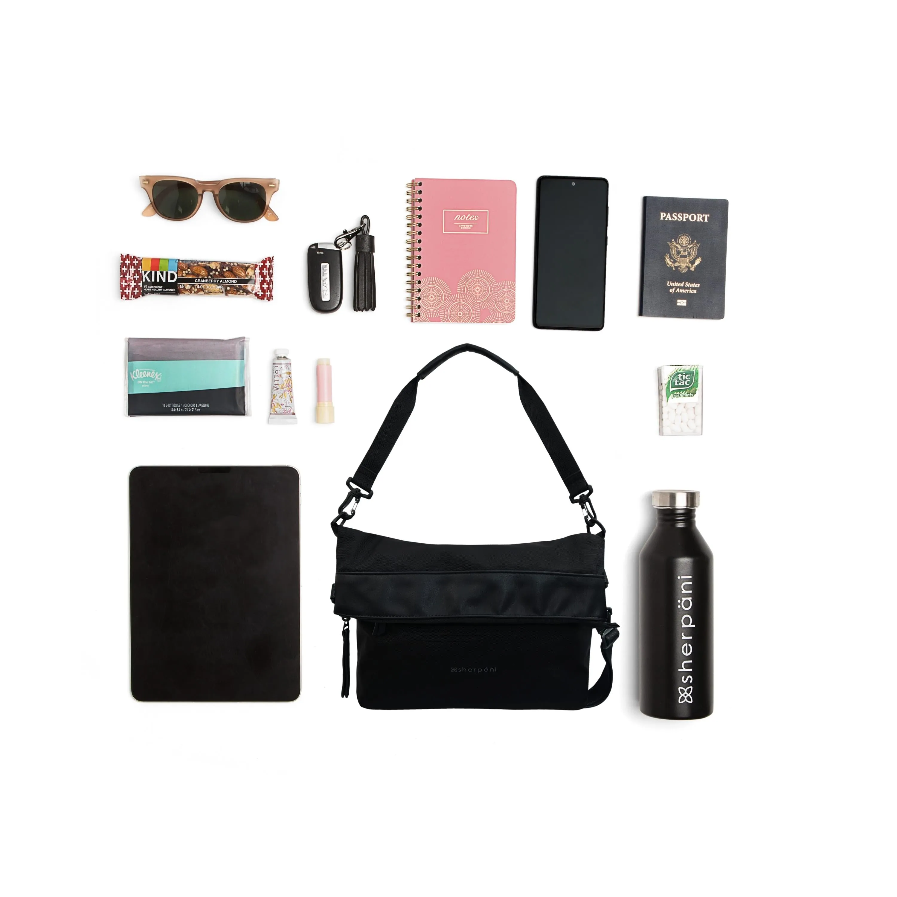 Sherpani Vale AT Convertible Travel Crossbody/ Shoulder Bag carbon