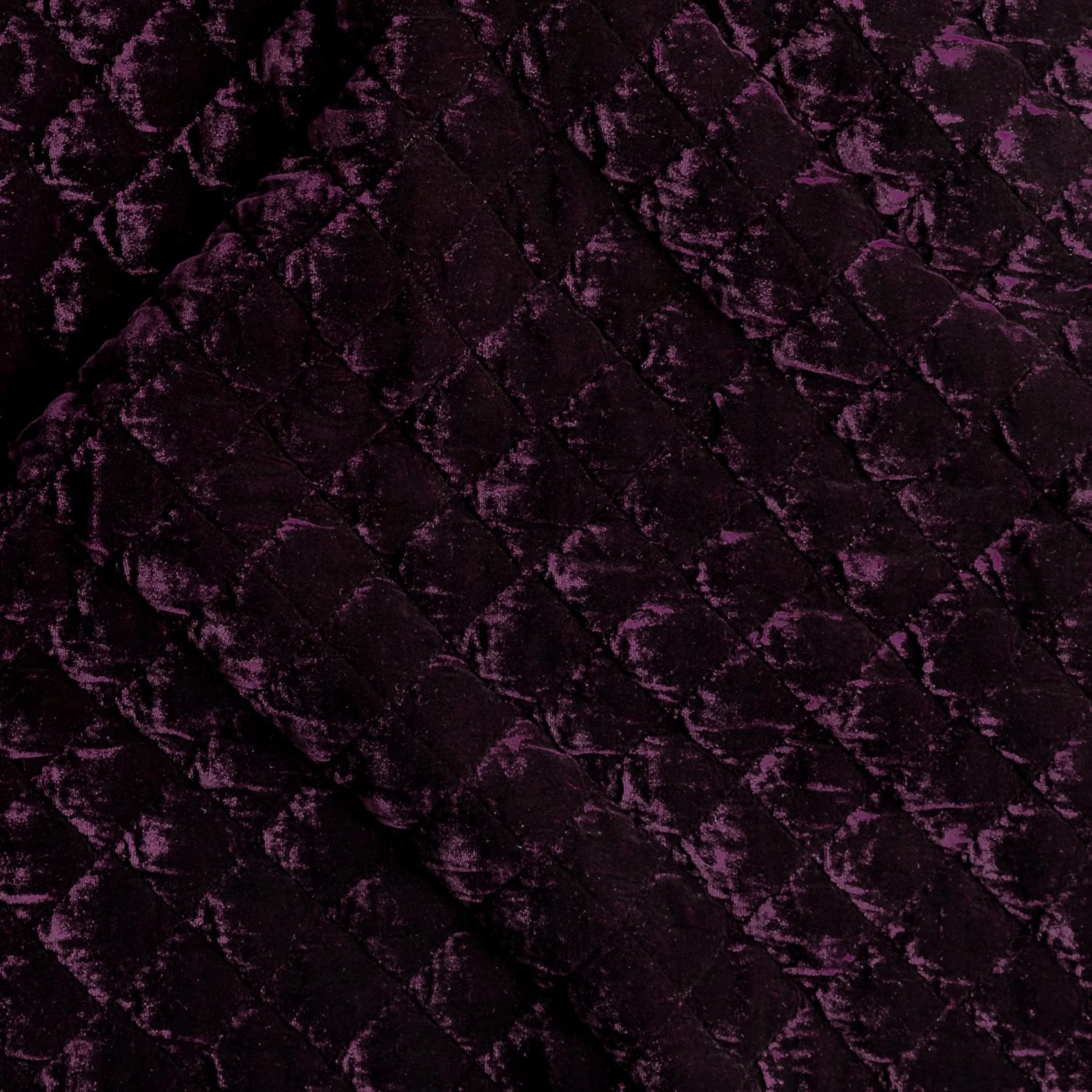 Silk Velvet Quilted Deluxe Sham - Fig