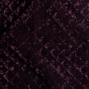 Silk Velvet Quilted Deluxe Sham - Fig