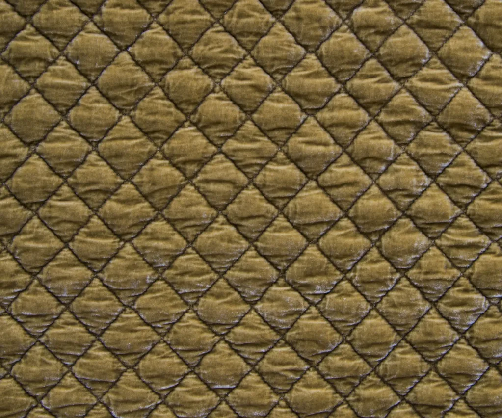 Silk Velvet Quilted Euro Sham - Honeycomb