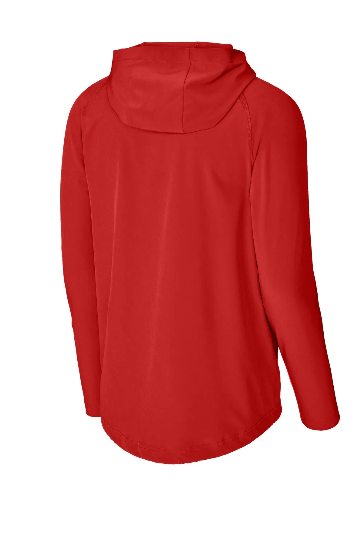 Sport-Tek Repeat 1/2-Zip Long Sleeve Hooded Jacket JST488 Deep Red