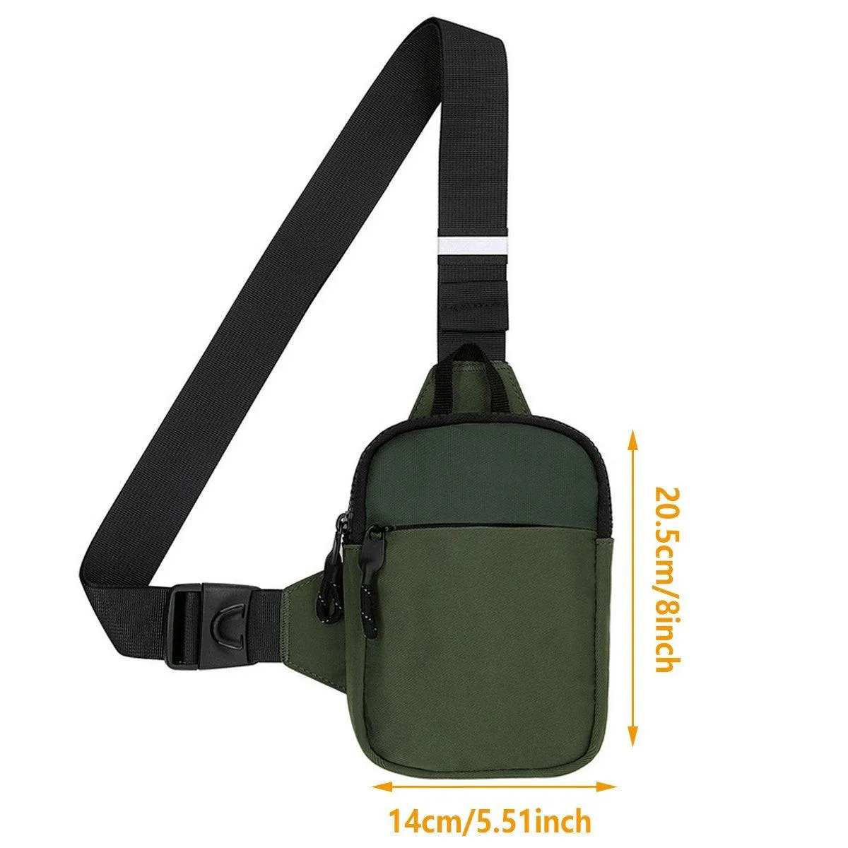 Sports Chest Bag Crossbody Backpack Mini Fashion Satchel for Outdoor Travel