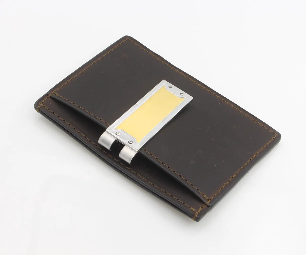 Stainless Steel and Gold Plated Money Clip